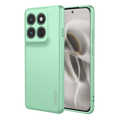 For Motorola Edge 70 Pro 5G ENKAY Liquid Silicone Soft Shockproof Phone Case - Light Green - SYA002988418D