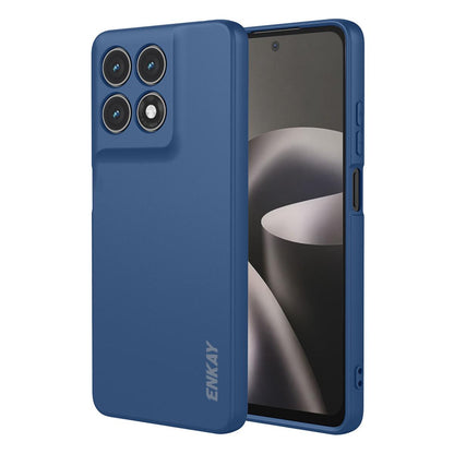 For Motorola Moto G37 / G47 / G37 Power ENKAY Liquid Silicone Soft Shockproof Phone Case - Dark Blue - SYA002988419B
