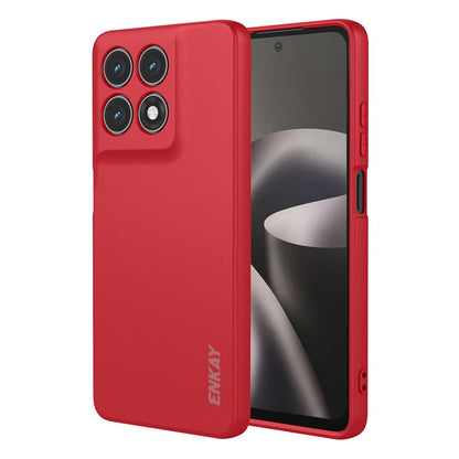 For Motorola Moto G37 / G47 / G37 Power ENKAY Liquid Silicone Soft Shockproof Phone Case - Red - SYA002988419G