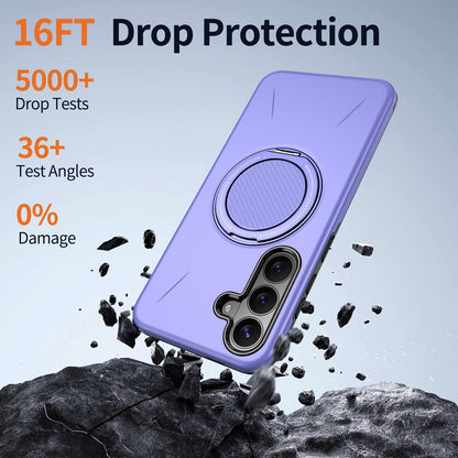 Galaxy S26 FE 5G Kalebol Magnetic MagSafe Rotation Holder PC Phone Case(Lilac)