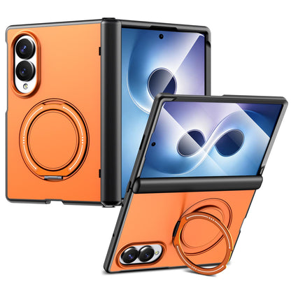 For Galaxy Z Fold8 5G Kalebol Magnetic MagSafe Rotation Holder PC Phone Case - Orange - SYA003021129C