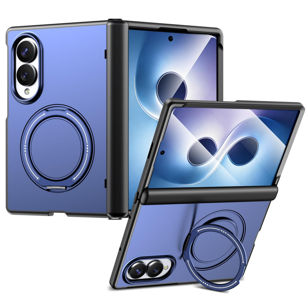 For Galaxy Z Fold8 5G Kalebol Magnetic MagSafe Rotation Holder PC Phone Case - Blue - SYA003021129E