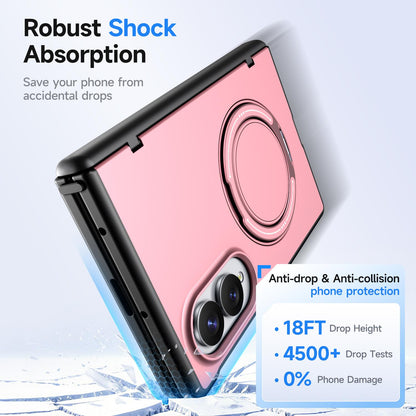 For Galaxy Z Fold8 5G Kalebol Magnetic MagSafe Rotation Holder PC Phone Case - Pink - SYA003021129F