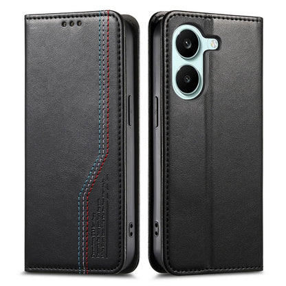For Honor Play 80 Plus 5G Elastic Wristband Magnetic Suction Leather Phone Case(Black)