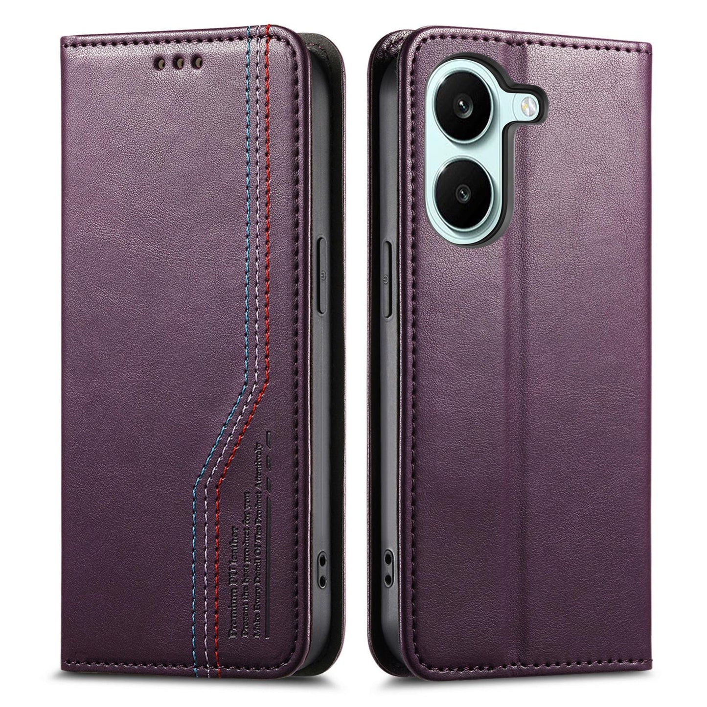 For Honor Play 80 Plus 5G Elastic Wristband Magnetic Suction Leather Phone Case(Purple)