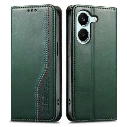 For Honor Play 80 Plus 5G Elastic Wristband Magnetic Suction Leather Phone Case(Green)