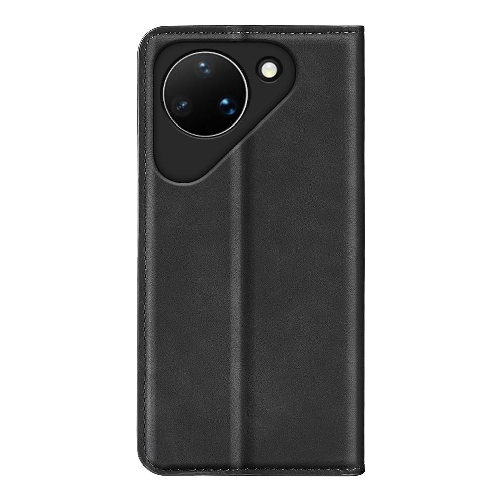 For Huawei Pura 90 5G Retro-skin Magnetic Suction Leather Phone Case - Black - SYA003039602A
