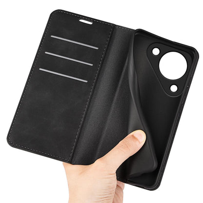 For Huawei Pura 90 5G Retro-skin Magnetic Suction Leather Phone Case - Black - SYA003039602A