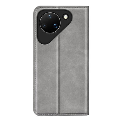 For Huawei Pura 90 5G Retro-skin Magnetic Suction Leather Phone Case - Grey - SYA003039602B