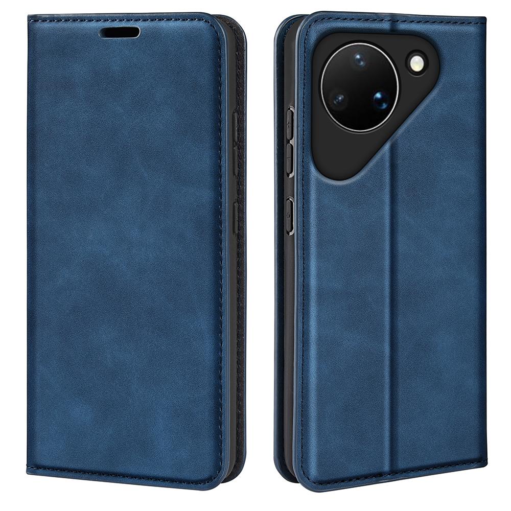 For Huawei Pura 90 5G Retro-skin Magnetic Suction Leather Phone Case - Dark Blue - SYA003039602C