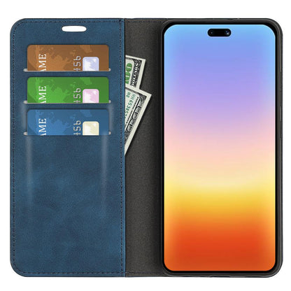 For Huawei Pura 90 5G Retro-skin Magnetic Suction Leather Phone Case - Dark Blue - SYA003039602C