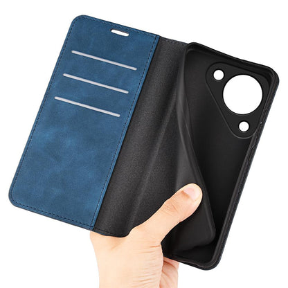 For Huawei Pura 90 5G Retro-skin Magnetic Suction Leather Phone Case - Dark Blue - SYA003039602C