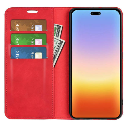 For Huawei Pura 90 5G Retro-skin Magnetic Suction Leather Phone Case - Red - SYA003039602E