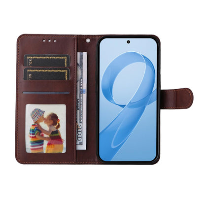 For Xiaomi Poco F8 Ultra / Redmi K90 Pro Max ENKAY Card Wallet Calf Texture Leather Phone Case with 0.18mm High Aluminum-silicon Glass Film(Red)