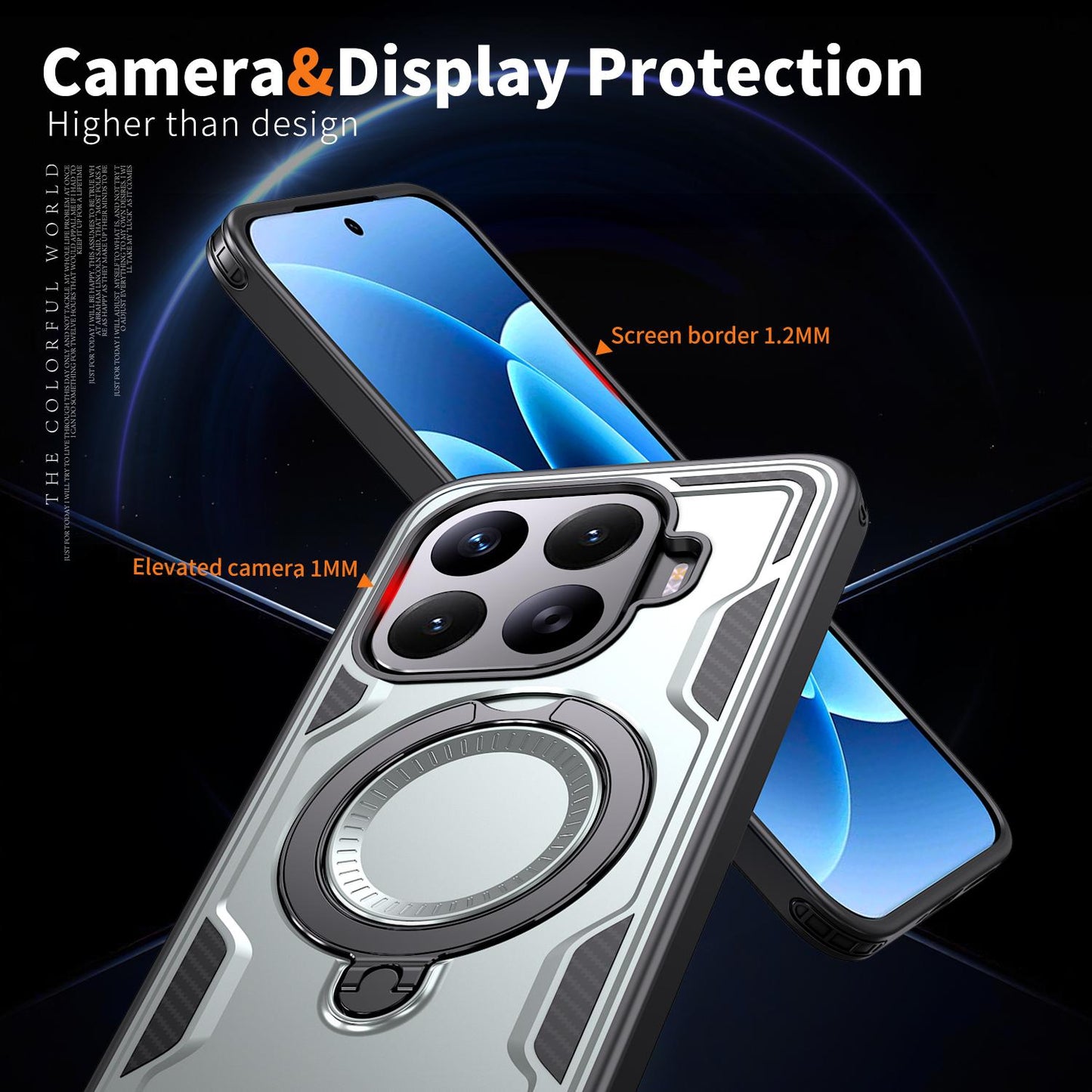 For Xiaomi 17T Pro 5G Kalebol PC Hybrid TPU Armor MagSafe Ring Holder Phone Case(Gray)