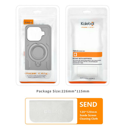 For Xiaomi 17T 5G Kalebol PC Hybrid TPU Armor MagSafe Ring Holder Phone Case(Tiffany Blue)