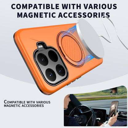 For Xiaomi 17T Pro 5G Kalebol Magnetic MagSafe Rotation Holder PC Phone Case(Orange)