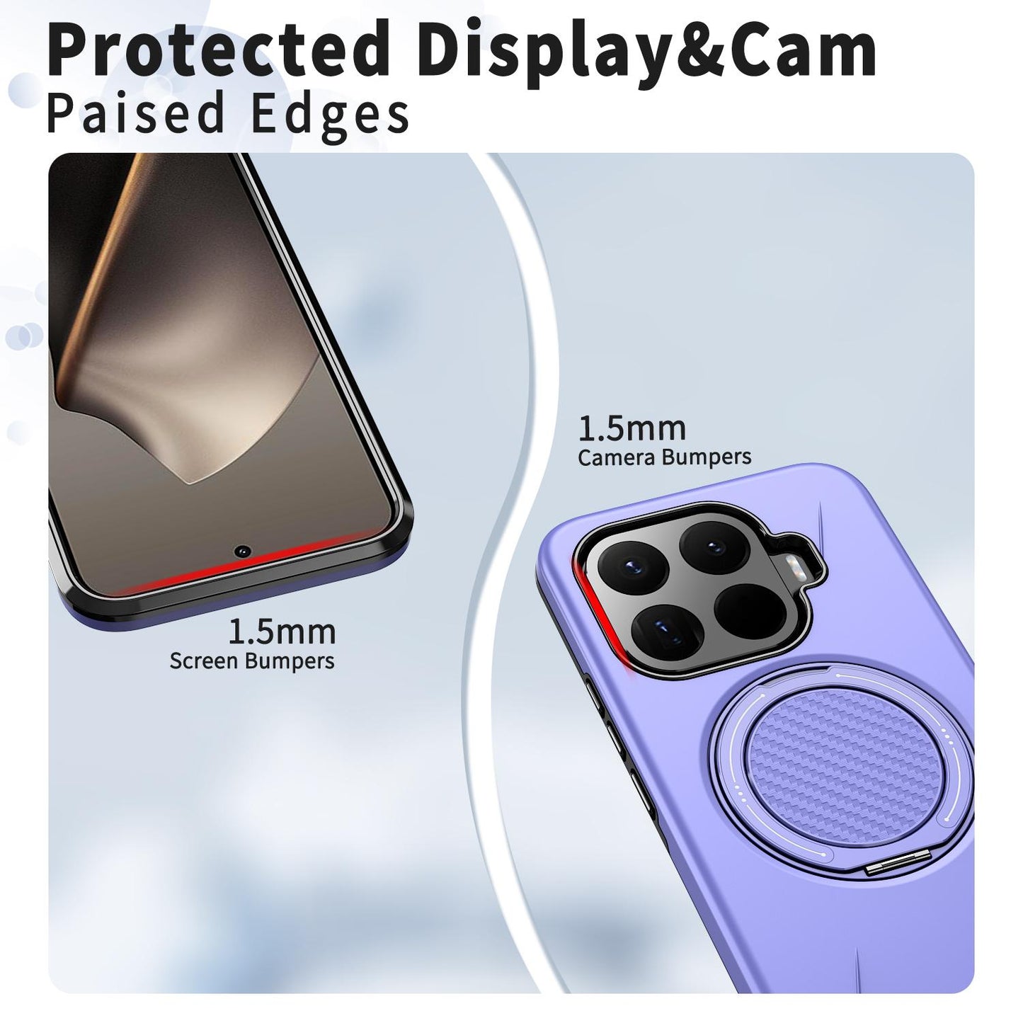 For Xiaomi 17T Pro 5G Kalebol Magnetic MagSafe Rotation Holder PC Phone Case(Lilac)