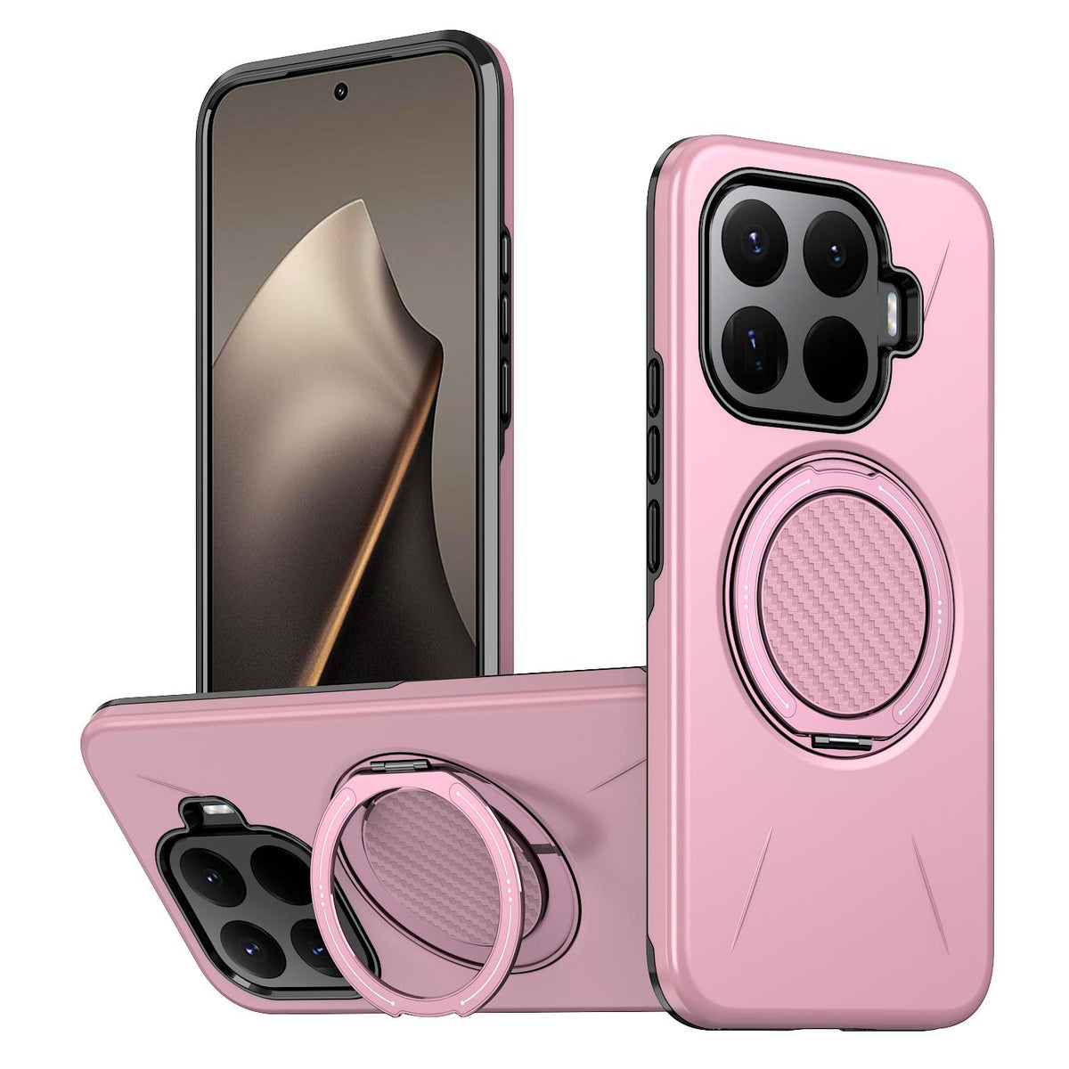 For Xiaomi 17T 5G Kalebol Magnetic MagSafe Rotation Holder PC Phone Case - Pink - SYA003124204F