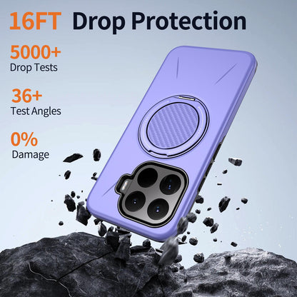 For Xiaomi 17T 5G Kalebol Magnetic MagSafe Rotation Holder PC Phone Case(Lilac)