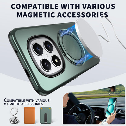 For Redmi Note 15 Pro 5G Global 163.6mm Kalebol Magnetic MagSafe Rotation Holder PC Phone Case(Grey Green)