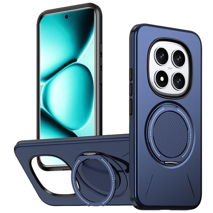 For Redmi Note 15 Pro 5G Global 163.6mm Kalebol Magnetic MagSafe Rotation Holder PC Phone Case(Blue)