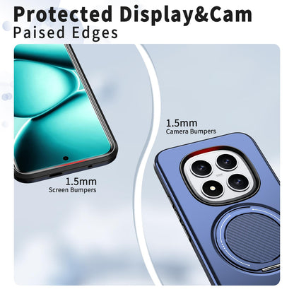 For Redmi Note 15 Pro 5G Global 163.6mm Kalebol Magnetic MagSafe Rotation Holder PC Phone Case(Blue)