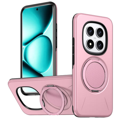 For Redmi Note 15 Pro 5G Global 163.6mm Kalebol Magnetic MagSafe Rotation Holder PC Phone Case(Pink)