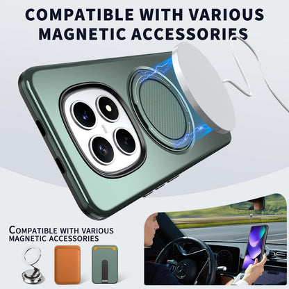 For Redmi Note15 Pro 4G Global 163.2mm Kalebol Magnetic MagSafe Rotation Holder PC Phone Case(Grey Green)