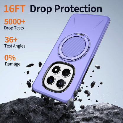 For Redmi Note15 Pro 4G Global 163.2mm Kalebol Magnetic MagSafe Rotation Holder PC Phone Case(Lilac)