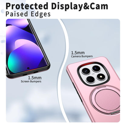 For Redmi Note15 4G / 5G Global 164mm Kalebol Magnetic MagSafe Rotation Holder PC Phone Case(Pink)