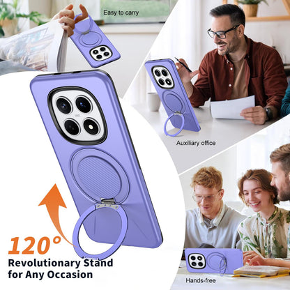 For Redmi Note15 4G / 5G Global 164mm Kalebol Magnetic MagSafe Rotation Holder PC Phone Case(Lilac)