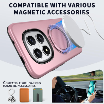 For Redmi Note15 Pro+ 5G Global 163.3mm Kalebol Magnetic MagSafe Rotation Holder PC Phone Case(Pink)