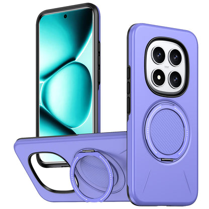 For Redmi Note15 Pro+ 5G Global 163.3mm Kalebol Magnetic MagSafe Rotation Holder PC Phone Case(Lilac)
