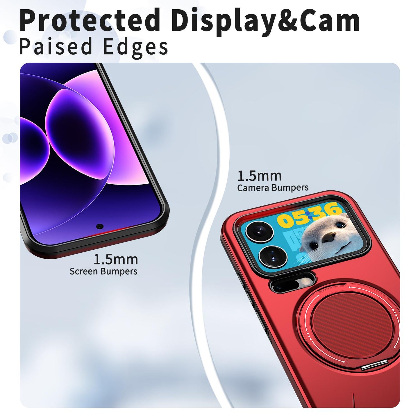 For Xiaomi 17 Pro Kalebol Magnetic MagSafe Rotation Holder PC Phone Case(Red)