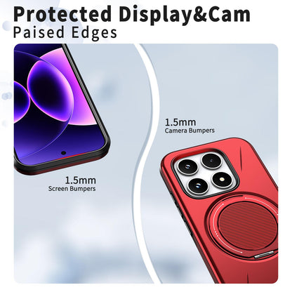 For Xiaomi 17 Kalebol Magnetic MagSafe Rotation Holder PC Phone Case(Red)