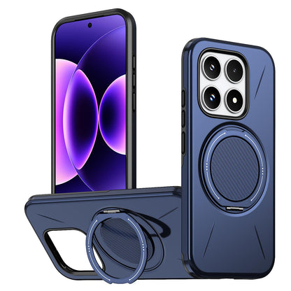For Xiaomi 17 Kalebol Magnetic MagSafe Rotation Holder PC Phone Case(Blue)