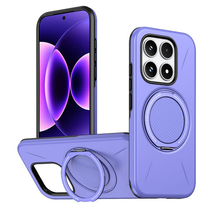 For Xiaomi 17 Kalebol Magnetic MagSafe Rotation Holder PC Phone Case(Lilac)