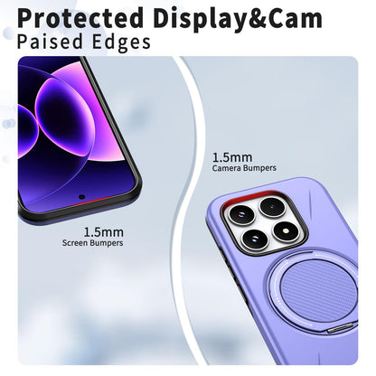 For Xiaomi 17 Kalebol Magnetic MagSafe Rotation Holder PC Phone Case(Lilac)