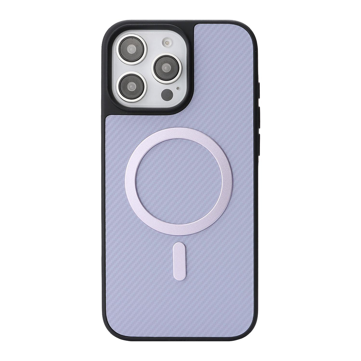 For iPhone 14 Pro Carbon Fiber MagSafe Phone Case - Purple - SYA003137716D