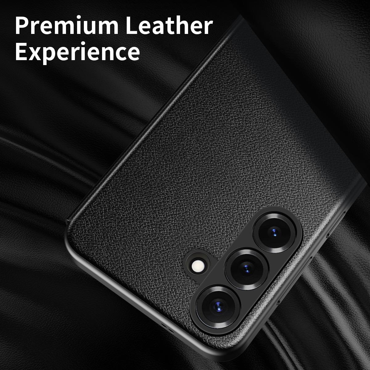 For Galaxy S26 FE 5G Smart View Window Leather Phone Case - Black - SYA003197624A