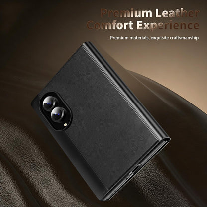 For Galaxy Z Fold8 5G Smart View Window Leather Phone Case(Black)
