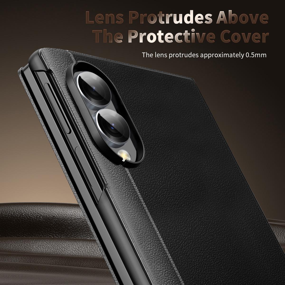 For Galaxy Z Fold8 5G Smart View Window Leather Phone Case(Black)
