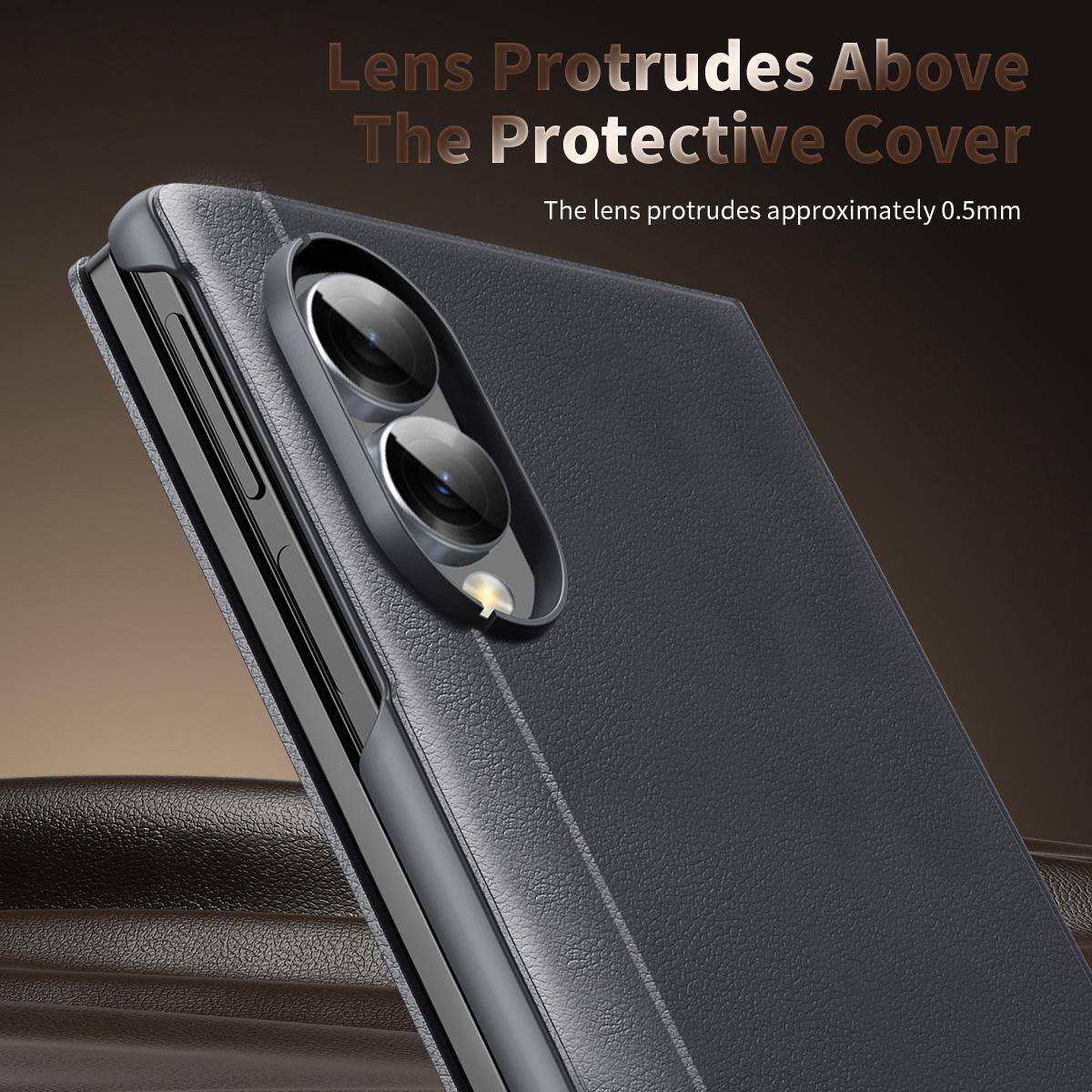 For Galaxy Z Fold8 5G Smart View Window Leather Phone Case(Grey)