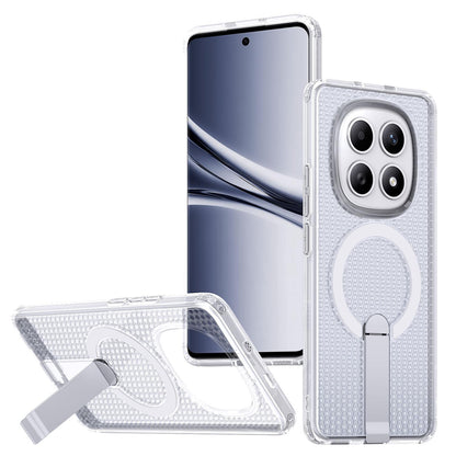 For Redmi Note 15 Pro 4G Global 163.2mm Kalebol Honeycomb Cooling MagSafe Holder Phone Case - Matte Transparent - SYA003207904D