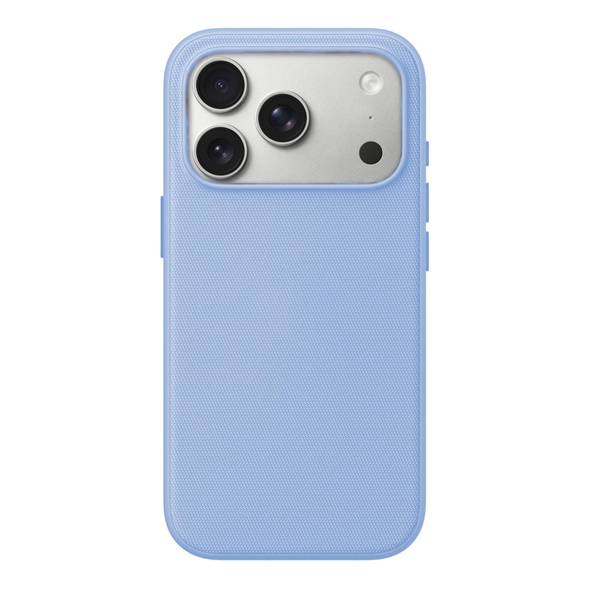 For iPhone 17 Pro Max Official Tech Fabric Texture Side-Adhesive TPU Magnetic Phone Case with Camera Button - Light Blue - SYA003209501G