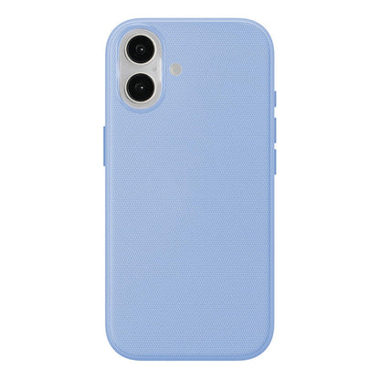 For iPhone 16 Pro Max Official Tech Fabric Texture Side-Adhesive TPU Magnetic Phone Case with Camera Button - Light Blue - SYA003209505G