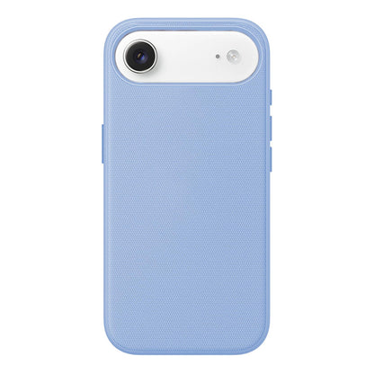 For iPhone 16 Pro Official Tech Fabric Texture Side-Adhesive TPU Magnetic Phone Case with Camera Button - Light Blue - SYA003209506G
