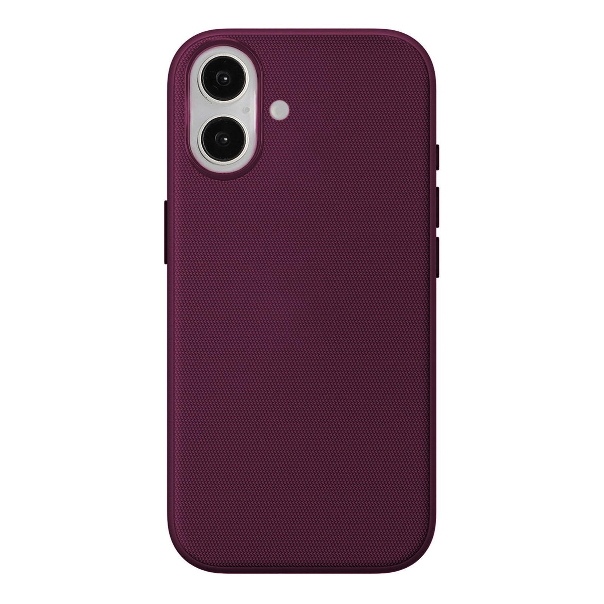 For iPhone 15 Pro Official Tech Fabric Texture Side-Adhesive TPU Magnetic Phone Case with Camera Button - Cherry Red - SYA003209509H