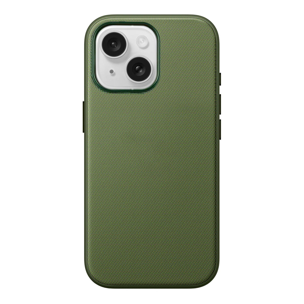 For iPhone 18 Pro Official Tech Fabric Texture Side-Adhesive TPU Magnetic Phone Case with Camera Button - Green - SYA003209518D